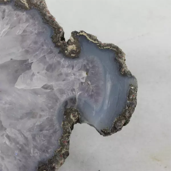 Natural Amethyst Geode Deep Purple Crystal Specimen 5" x 4.5" 1.8 lb