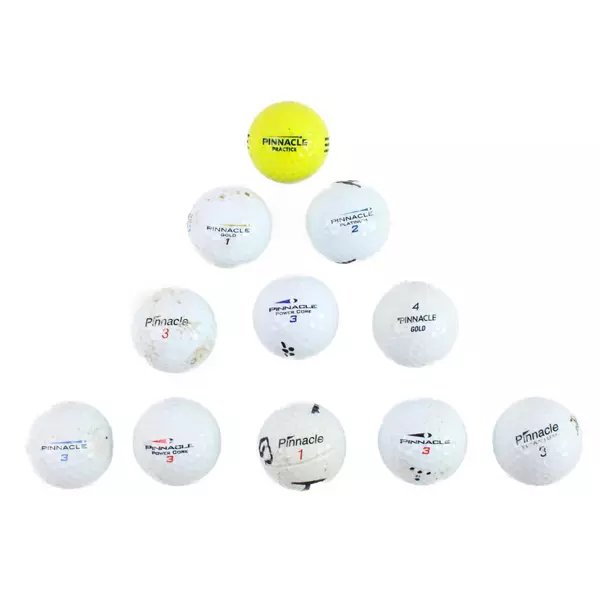11 Pinnacle Golf Balls Lot Used Practice Range
