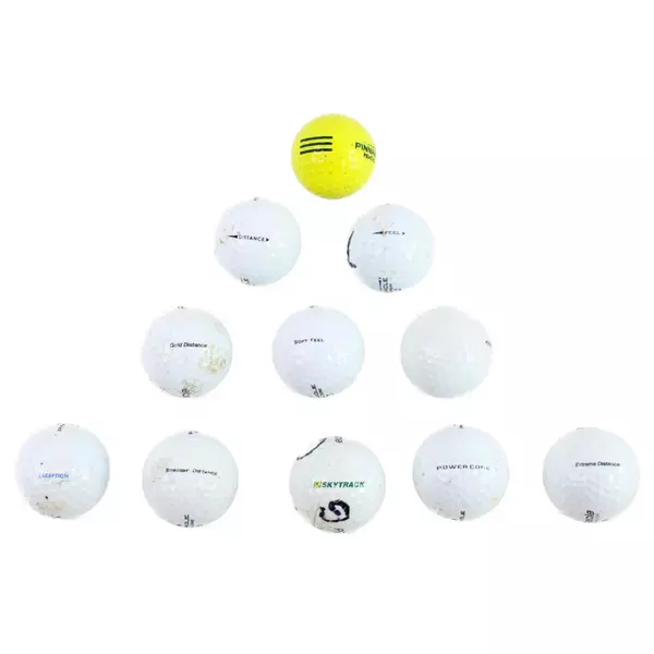 11 Pinnacle Golf Balls Lot Used Practice Range