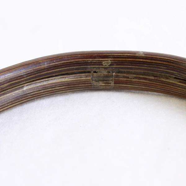 Antique Chinese Silver Double Bamboo Phoenix Bird Bangle Bracelet Size 2.4