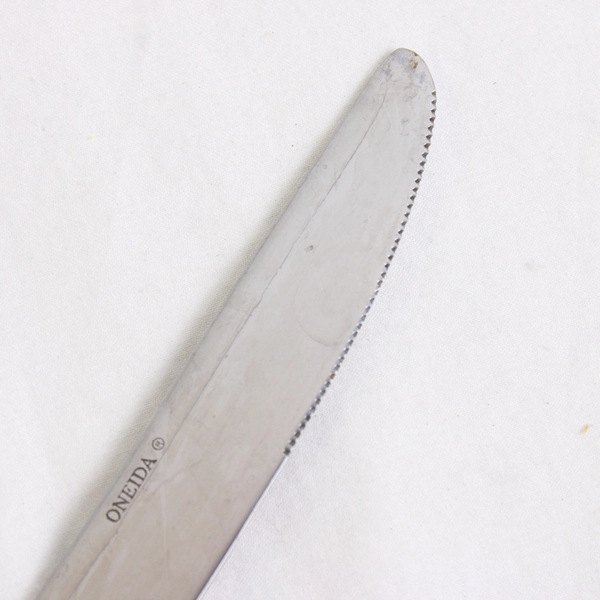 Oneida Silver Velour Pattern 4-Piece Set Dinner Knives Stainless 9.5 Inches