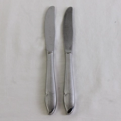Lot of 2 Oneida Silver Oneidacraft Profile Stainless Pattern Dinner Knives 8.5"
