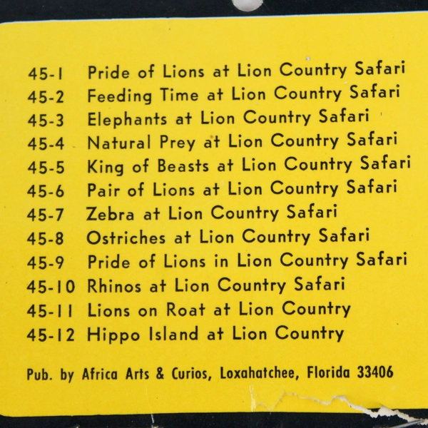 Dexter Professional Dextermatic Lion Country Safari Florida Photo Prints Set 45