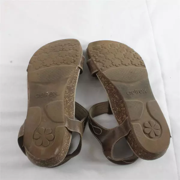 Aetrex Women's Adjustable Strap Sandals Size 11 Brown Comfort