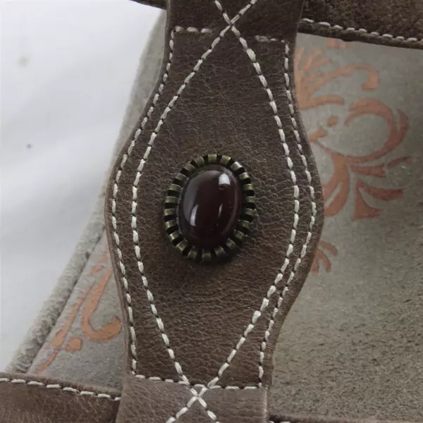 Aetrex Women's Adjustable Strap Sandals Size 11 Brown Comfort