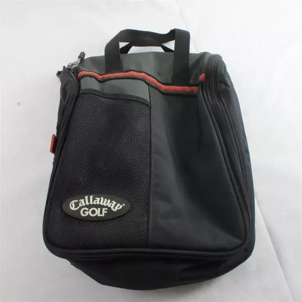Callaway Golf Deluxe Travel Shoe Bag Zippered Handled Extra Pockets
