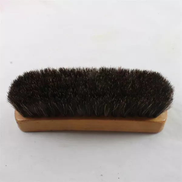 Vintage Empire 100% Horsehair Shoe Brush Made in USA Wooden Handle