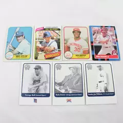 Lot of 7 Vintage Baseball Cards Ken Griffey Mike Schmidt Steve Garvey