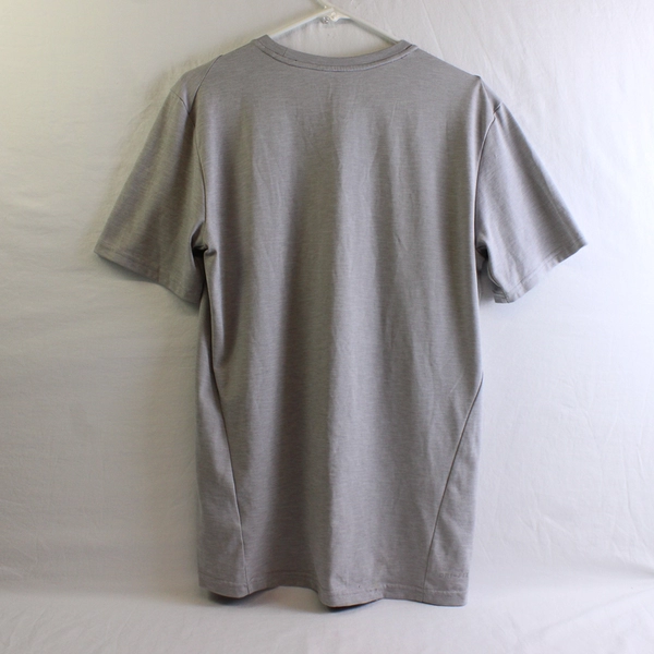 Nike Solid Light Gray Color Short Sleeve Dri-Fit Activewear Shirt Men's Size M