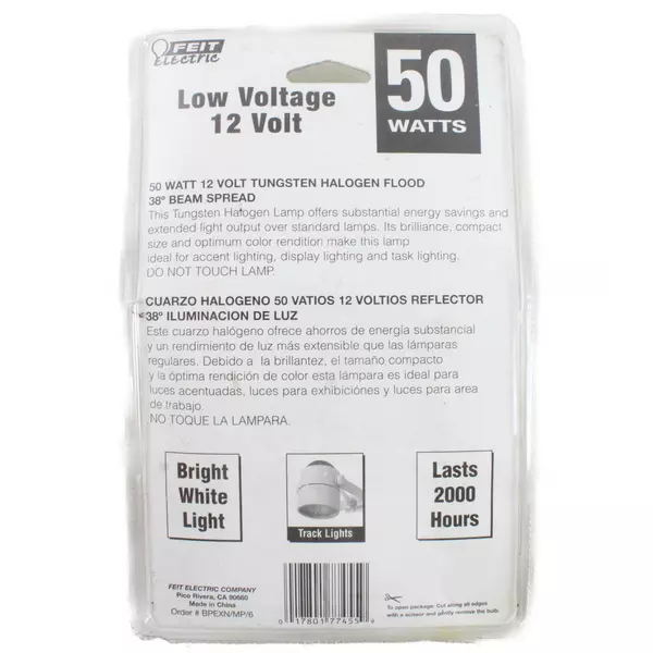 Feit Electric 50W Halogen Reflector Maintenance Pack New In Open Box