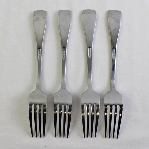 Lot of 4 Oneida Silver Surge Pattern Dinner Forks 7.75 Inches Long
