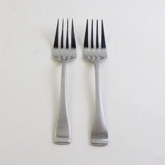 Lot of 2 Oneida Silver Surge Pattern Cold Meat Serving Forks 8.75 Inches Good
