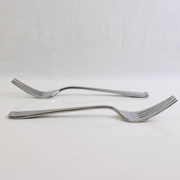 Lot of 2 Oneida Silver Surge Pattern Cold Meat Serving Forks 8.75 Inches Good