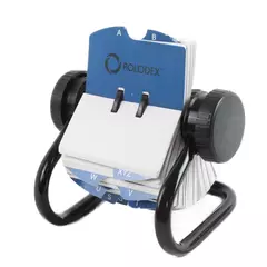 Rolodex Metal Rotary Business Card File for 2.25" x 4" Cards Vintage