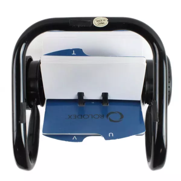 Rolodex Metal Rotary Business Card File for 2.25" x 4" Cards Vintage