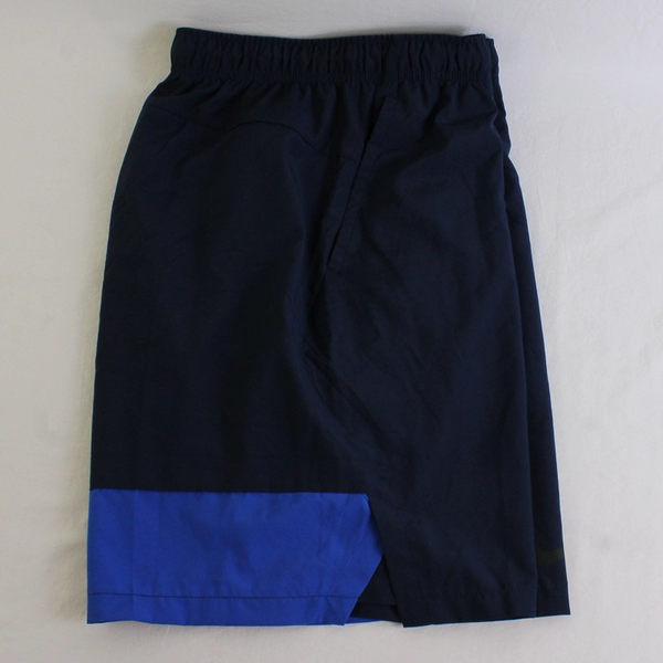 Nike Solid Navy Dark Blue Color Dri-Fit Activewear Shorts Men's Size LG