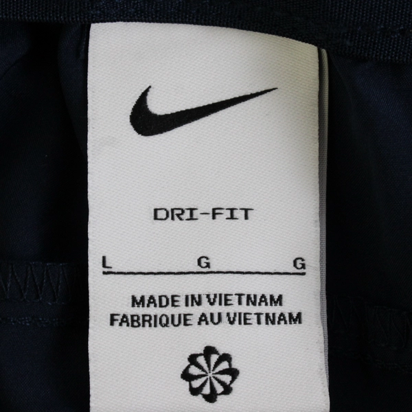 Nike Solid Navy Dark Blue Color Dri-Fit Activewear Shorts Men's Size LG