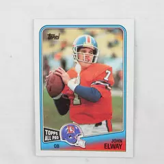 1988 Topps All-Pro #23 John Elway Broncos Vintage Football Card