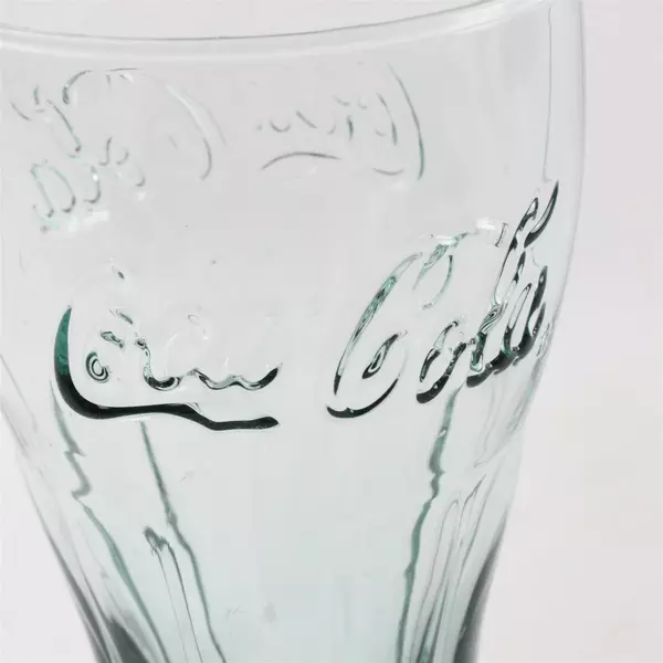 Libbey Coca-Cola Green Glass 16.75 oz Tumbler Mug 6.25" Vintage Style