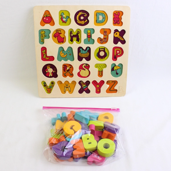Wooden Alphabet Letters & Board Complete From My B Toys 2019