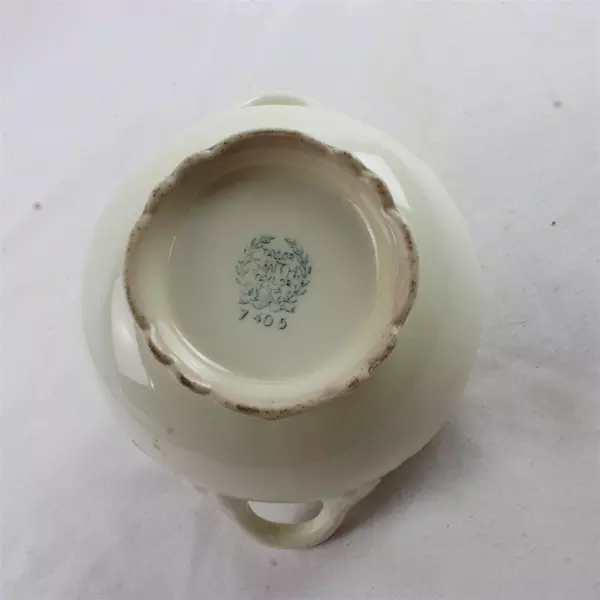 Taylor Smith Taylor Porcelain Sugar Bowl 7405 3" x 5.5" Vintage