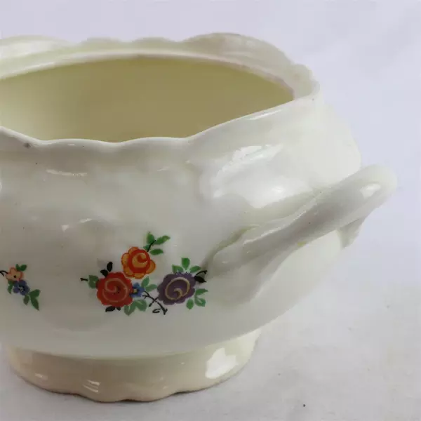 Taylor Smith Taylor Porcelain Sugar Bowl 7405 3" x 5.5" Vintage