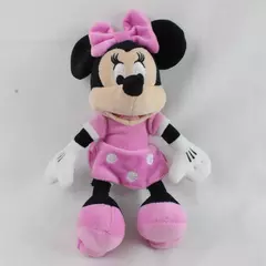 Disney Minnie Mouse 9" Beanbag Plush Stuffed Animal Toy Doll Pink Dress
