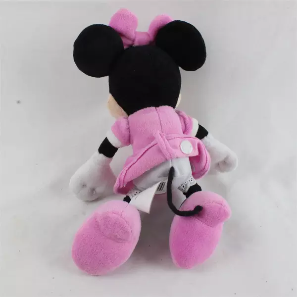 Disney Minnie Mouse 9" Beanbag Plush Stuffed Animal Toy Doll Pink Dress