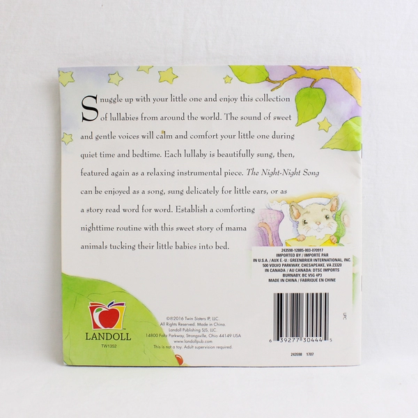 The Night-Night Song W/Sealed Music CD Kim M. Thompson Karen M. Hilderbrand PB