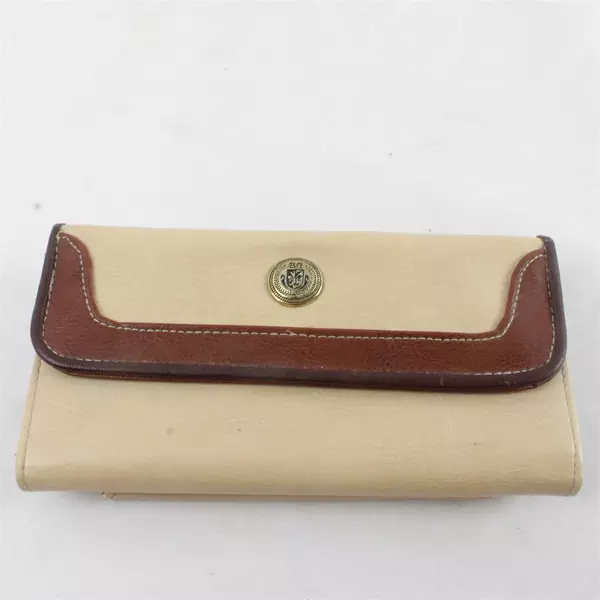 Women's Taupe Brown Continental Wallet Compact Leather Style