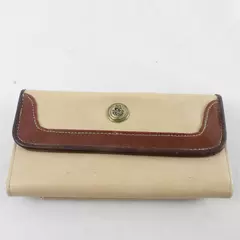 Women's Taupe Brown Continental Wallet Compact Leather Style