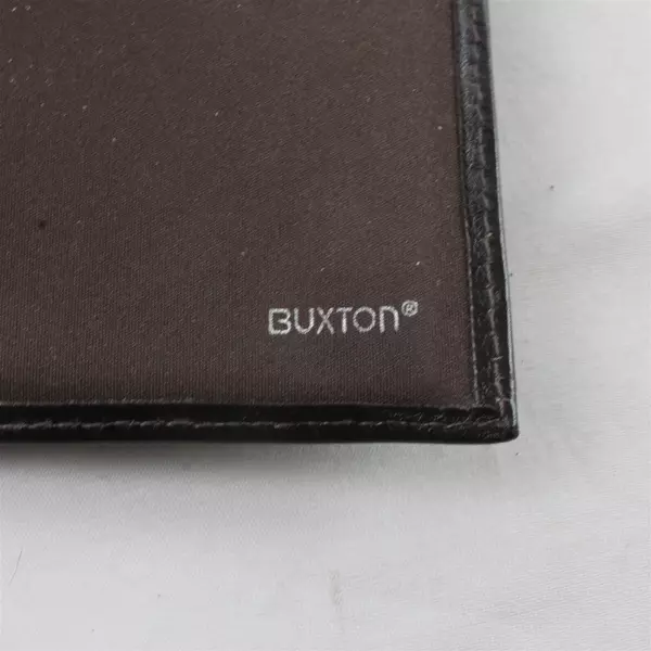 Buxton Dark Brown Genuine Leather Women’s Long Wallet Slim