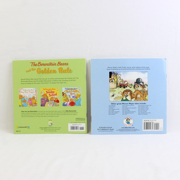 Lot of 2 Early Readers Just Grandpa & Me The Berenstain Bears & the Golden Rule