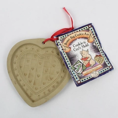 Hill Designs Brown Bag Cookie Art 1993 Heart Cookie Mold