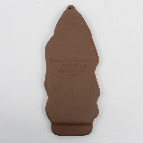 Longaberger Pottery 1993 St. Nick Christmas Cookie Mold 10"