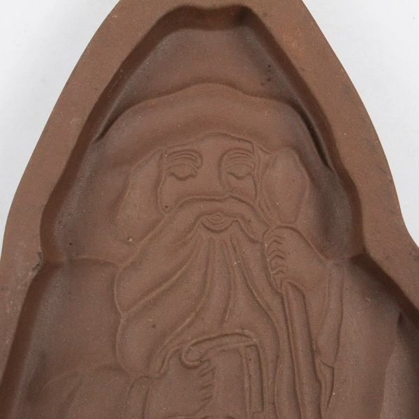 Longaberger Pottery 1993 St. Nick Christmas Cookie Mold 10"