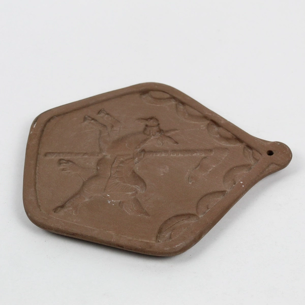 VTG Hartstone Goat Carousel Animal Ceramic Cookie Mold 6"