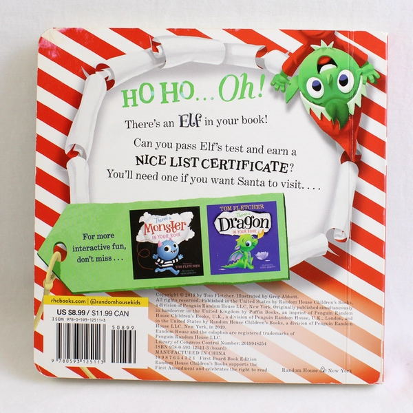 There's an Elf in Your Book by Tom Fletcher 2019 Board Book Good Condition