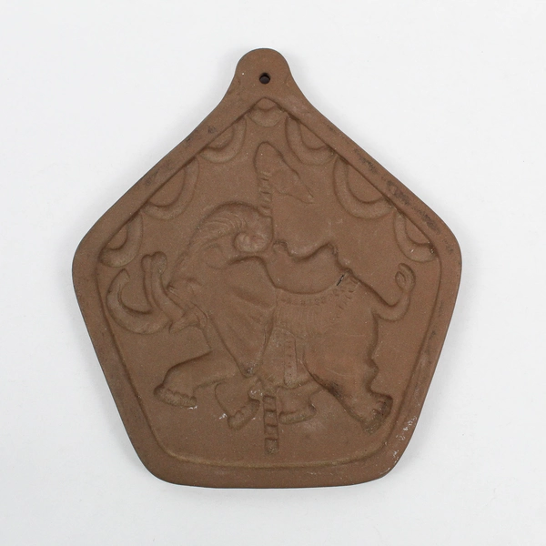 VTG Hartstone Elephant Carousel Animal Ceramic Cookie Mold 6"