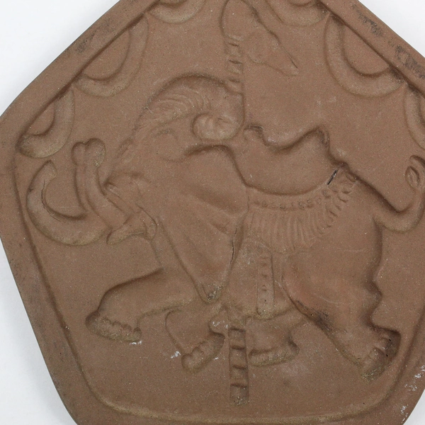 VTG Hartstone Elephant Carousel Animal Ceramic Cookie Mold 6"
