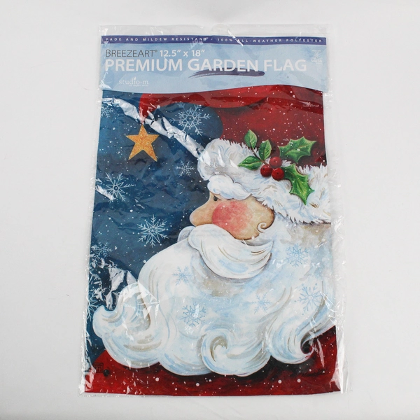 BreezeArt Christmas Santa Claus 12.5" x 18" Premium Garden Flag
