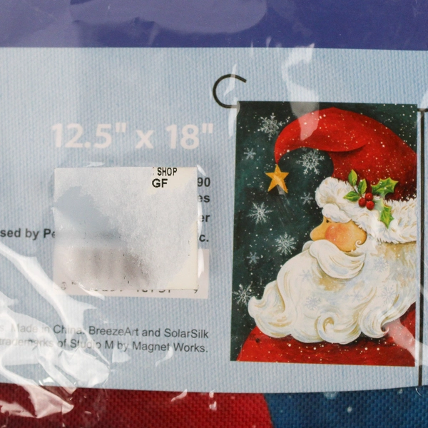BreezeArt Christmas Santa Claus 12.5" x 18" Premium Garden Flag