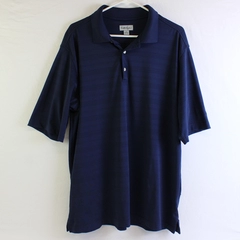 Walter Hagen Solid Dark Blue Color Short Sleeve Polo W/ Collar Men's Size XL