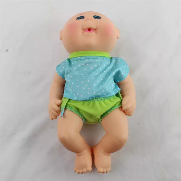 Cabbage Patch Babies Hard Body Bald Posable Doll Blue Eyes 2015