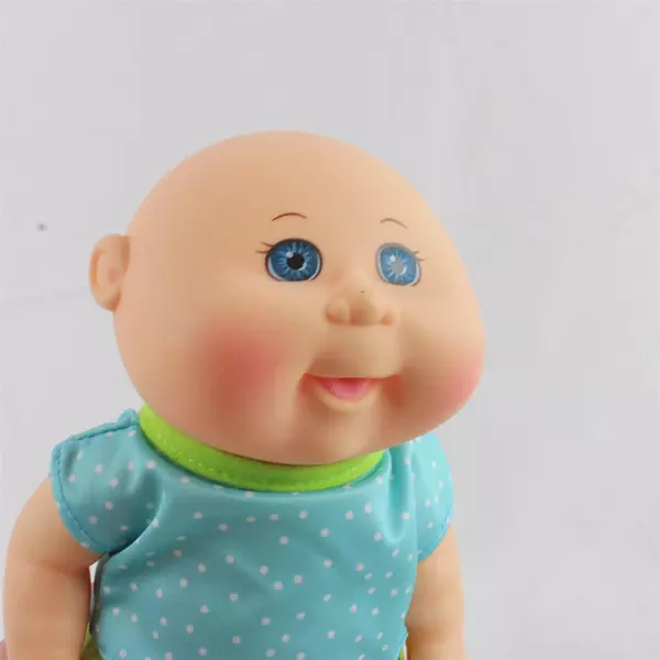 Cabbage Patch Babies Hard Body Bald Posable Doll Blue Eyes 2015