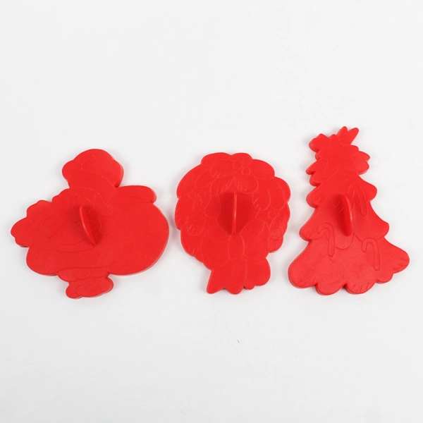 Lot of 3 Vintage 1978 Wilton Red Christmas Cookie Cutters