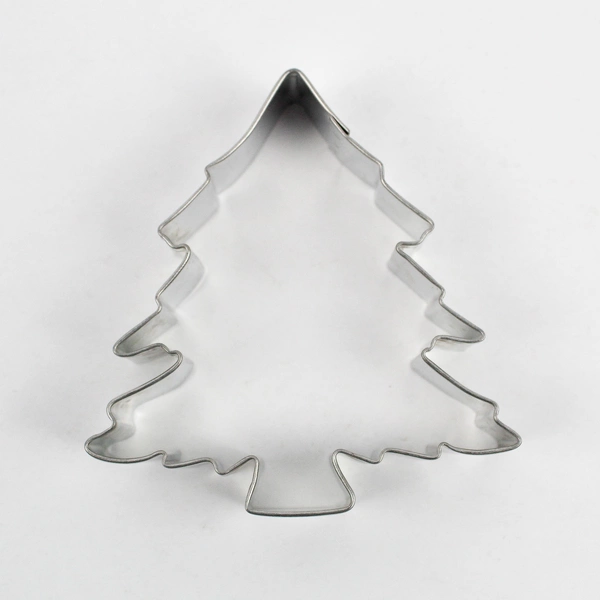 Lot of 3 Steel Christmas Cookie Cutters Snowman Christmas Tree Snowflake