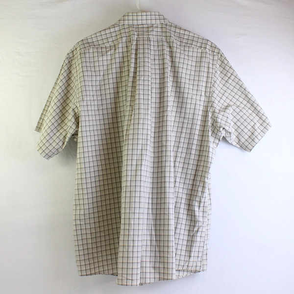 Eddie Bauer Beige Wrinkle Free Relax Fit Short Sleeve Button Up Shirt Men's XL