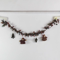 Jo-Ann Rustic Country-Style Ragdoll Christmas Holiday Garland 52"