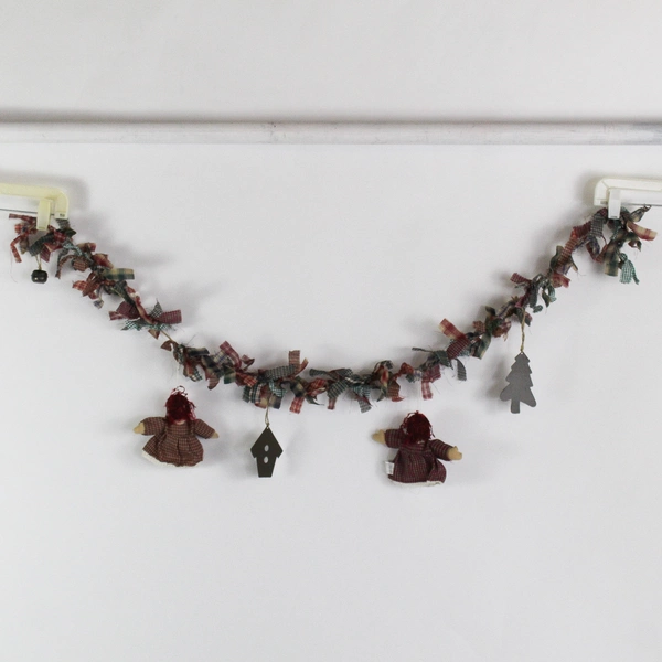 Jo-Ann Rustic Country-Style Ragdoll Christmas Holiday Garland 52"